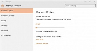 How to force windows 10 threshold 2 to show up in windows update