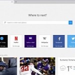 Microsoft edge browser crashing and hanging in first windows 10 redstone build