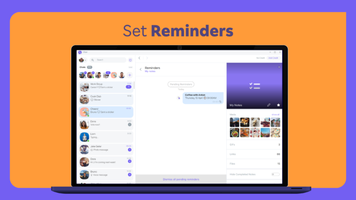 Set reminders