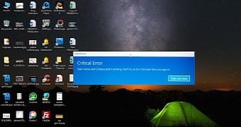 Windows 10 start menu critical error shows up again after november update
