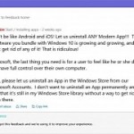 Windows 10 users rail against microsoft bloatware