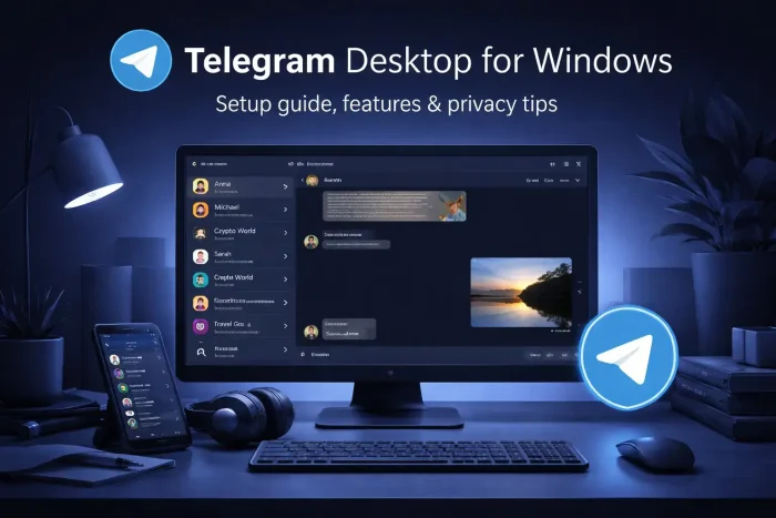Telegram pc cover - Telegram Desktop for Windows PC: Download Guide, Tips & Features