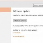 Manually installing windows 10 cumulative update kb3156421 could fix issues