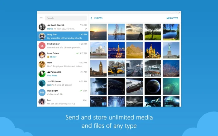Send store unlimited files