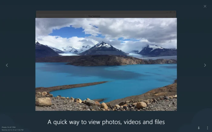 View photos videos files
