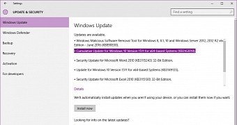Windows 10 cumulative update kb3163018 also failing to install on some pcs