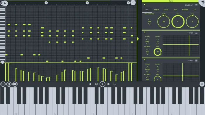 Piano editor
