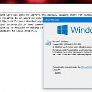 Microsoft updates notepad in windows 10 to look good on high dpi displays