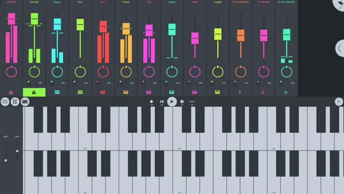 Mixer keyboards