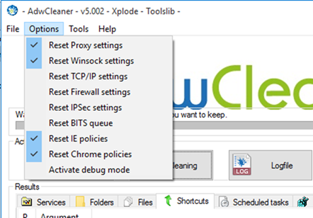 Adwcleaner settings download