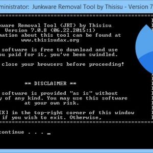Install junkware removal tool