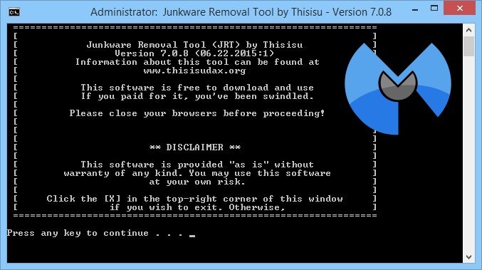 Junkware Removal Tool For Windows