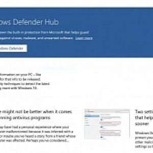 Microsoft launches windows defender hub for windows 10