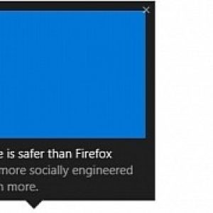 Windows 10 desktop notifications now claiming edge is more secure than chrome