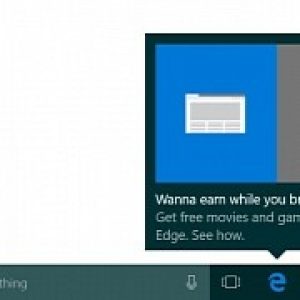 Windows 10 displaying edge browser ads in the taskbar when using google chrome