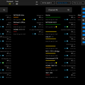 Wifi commander channels