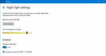 Microsoft renames windows 10 blue light filter to night light