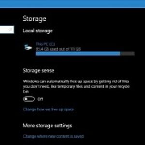 Windows 10 can automatically free up space for you