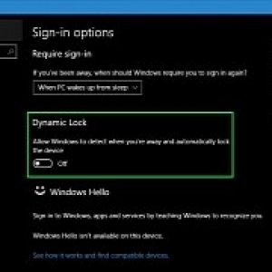 Windows 10 can now automatically lock the pc when you leave the desk