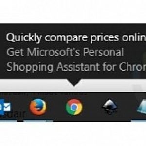 Windows 10 showing desktop ads for microsoft s google chrome extension