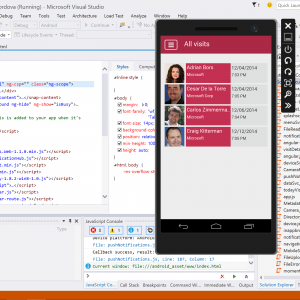 Visual studio 2015 code phone