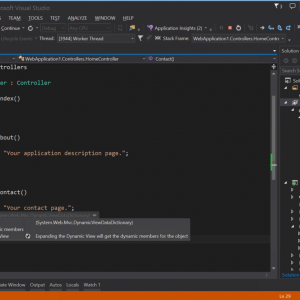 Visual studio 2015 debug