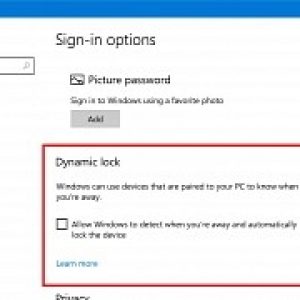 Windows 10 can automatically lock when you leave the desk