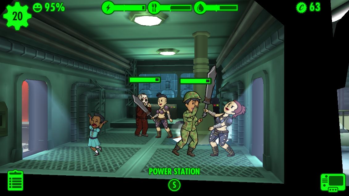 Fallout shelter fights