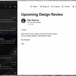 Windows 10 looking stunning in project neon mail app concept