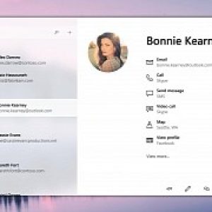 Windows 10 project neon inspired people app envisioned in new concept