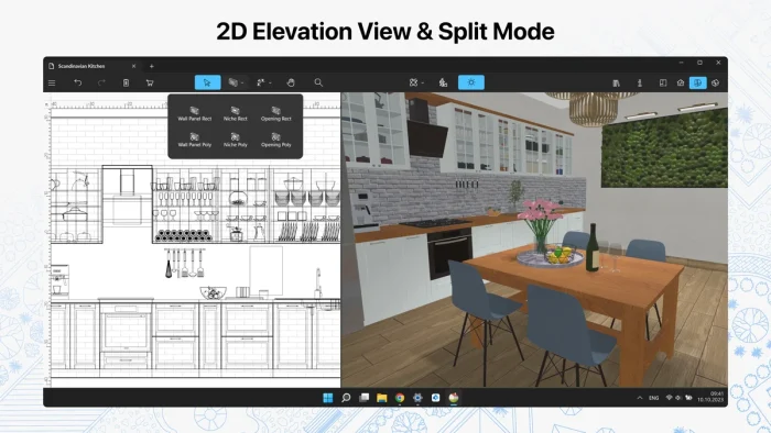 2d view split mode