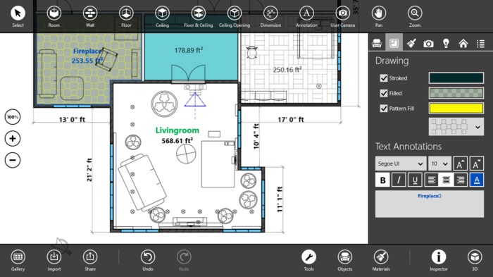 Live Interior 3d Pro Floor Plan Windows Mode