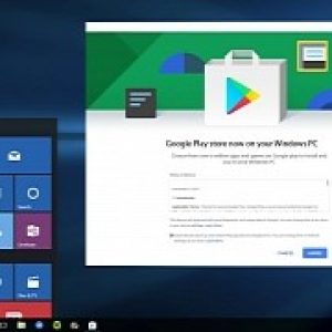 Google play store envisioned on windows 10 because pigs can fly too