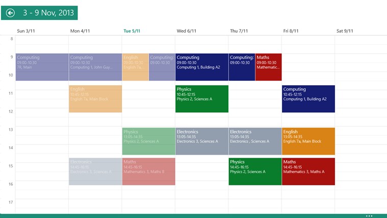 My study life calendar