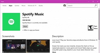 Spotify for windows 10 shows up as apple s itunes is nowhere to be seen