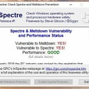 Use this app to check for meltdown spectre bugs determine update slowdown