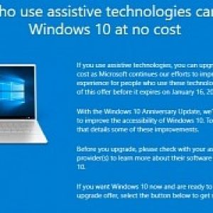 You can still get windows 10 free of charge on january 17 2018
