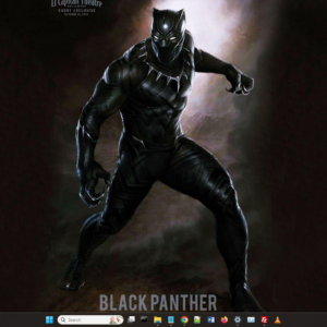 Black panther movie theme screenshot