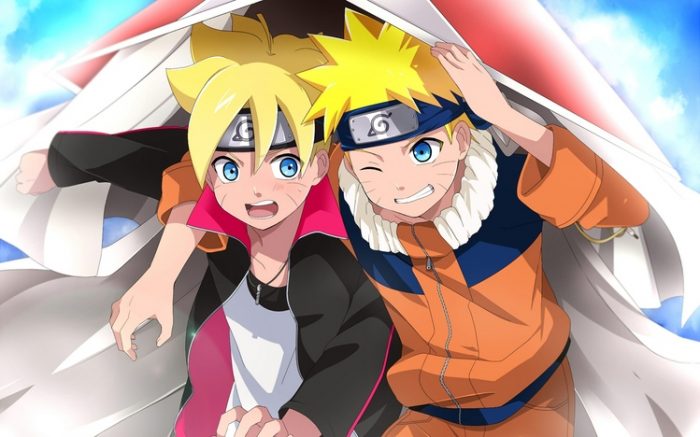 Young naruto with boruto