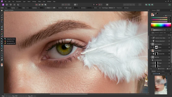 Retouch photo