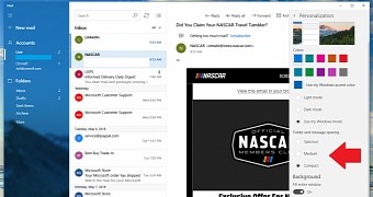 Windows 10 mail app gets new fluent design update