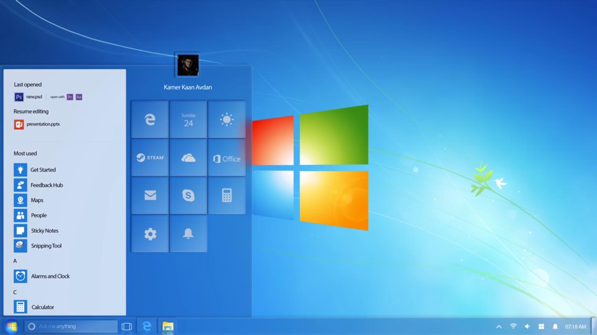 This Concept Claims Windows 7 2018 Edition Would Be Better than Windows