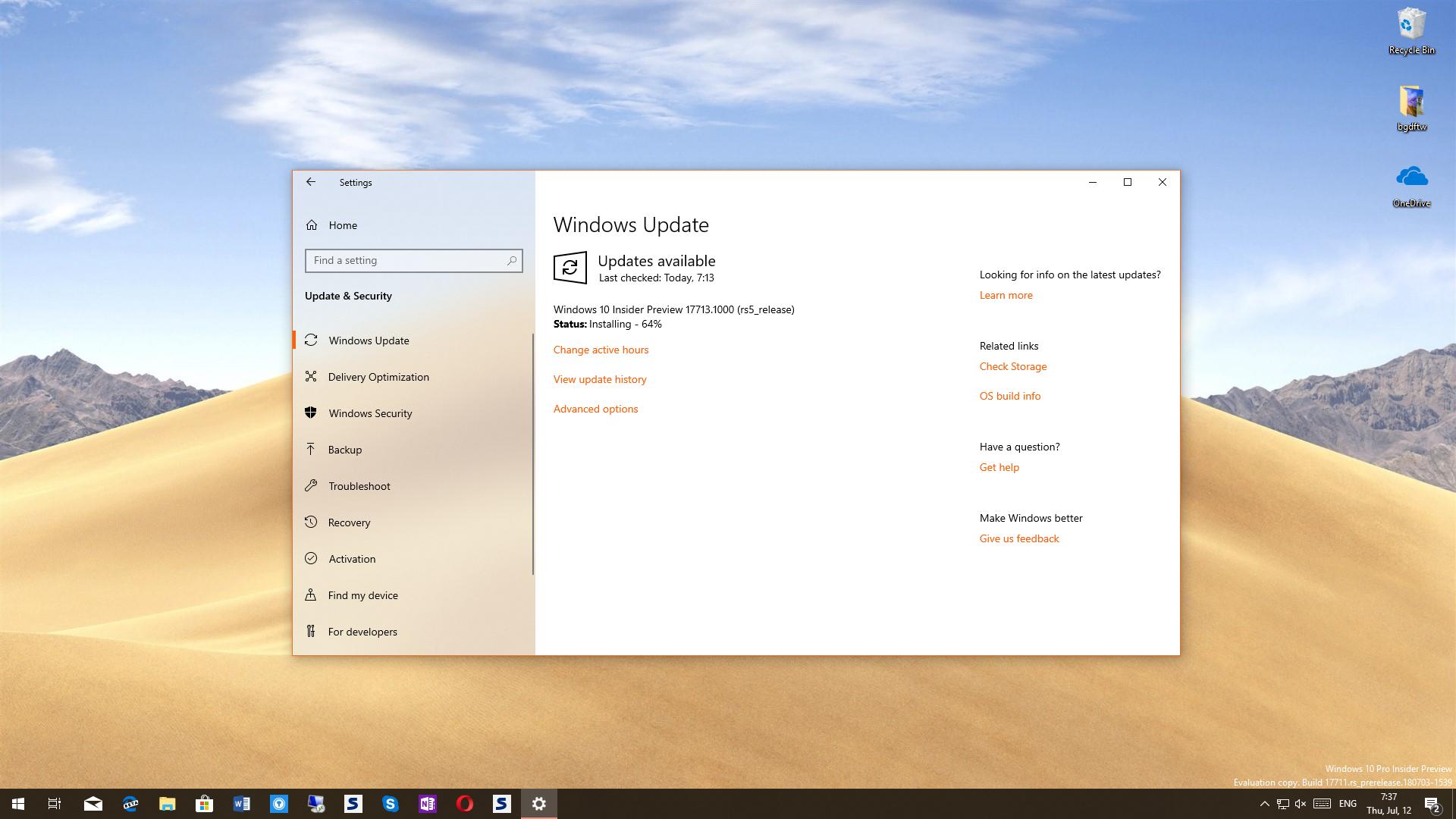 Microsoft releases windows 10 redstone 5 fall 2018 build 17713 521931 2