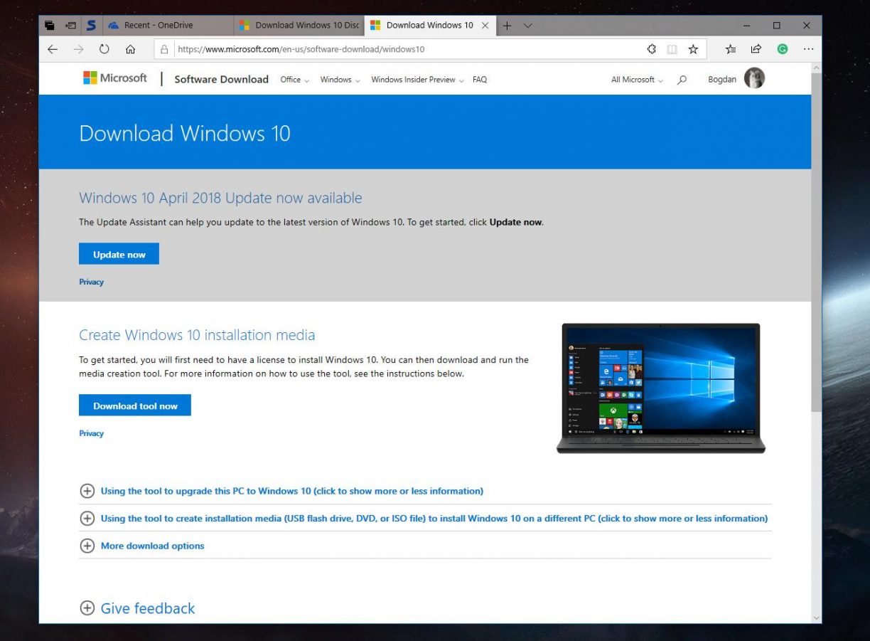 download windows 10 directly from microsoft