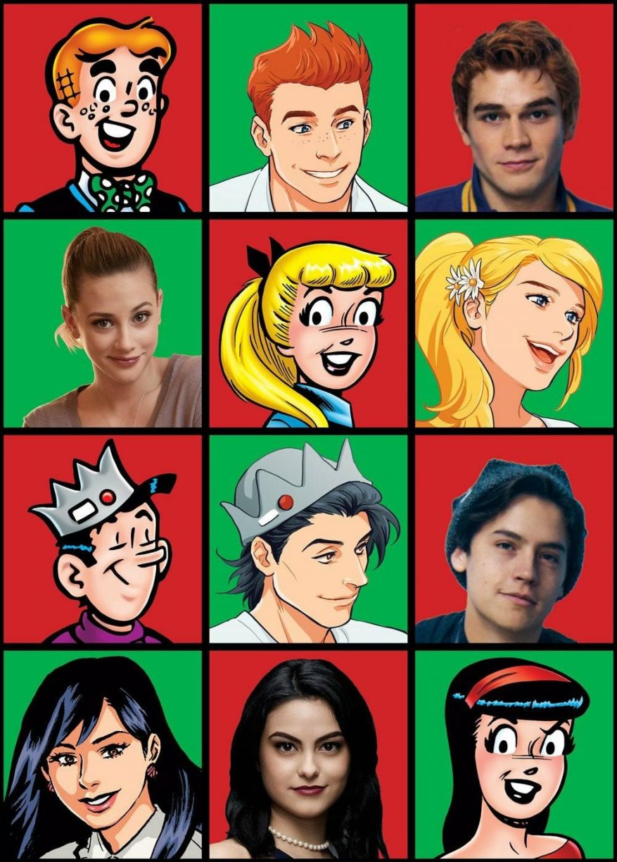 Riverdale cartoon vs reallife