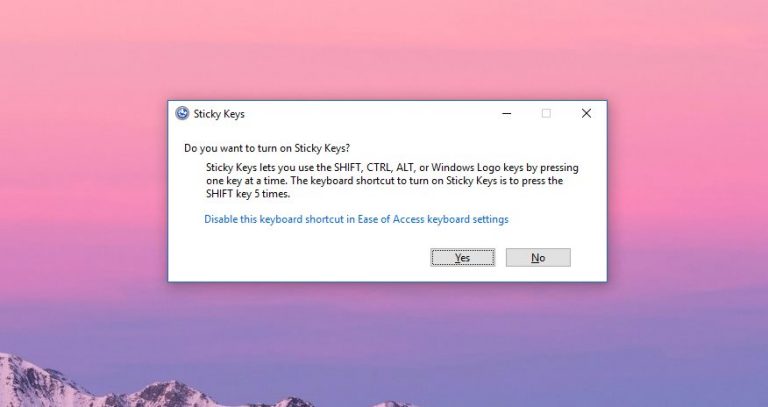 How to disable sticky keys in windows 10 version 1809 523884 2 jpg Windows Mode