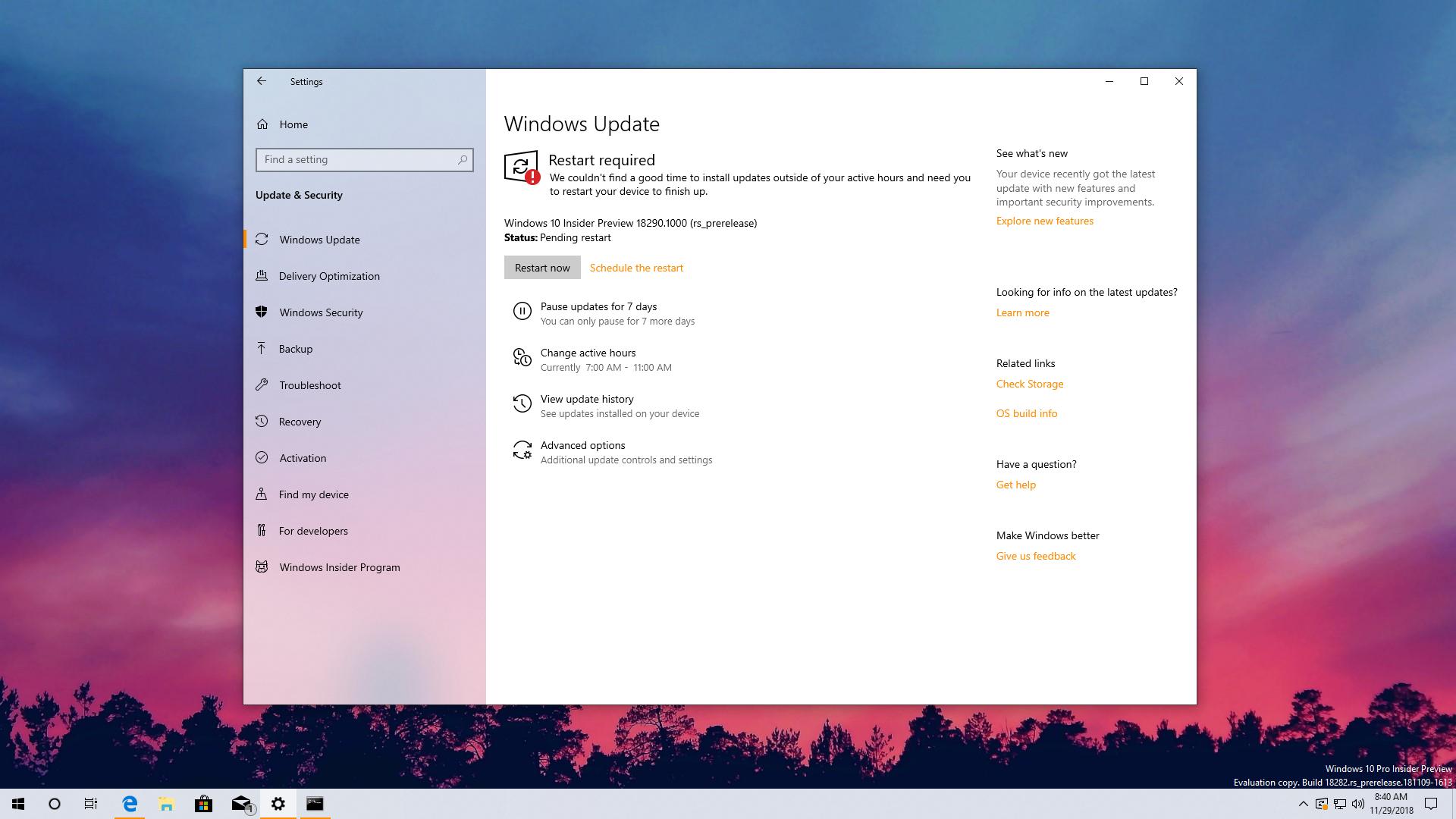 Microsoft releases windows 10 19h1 build 18290 524043 2