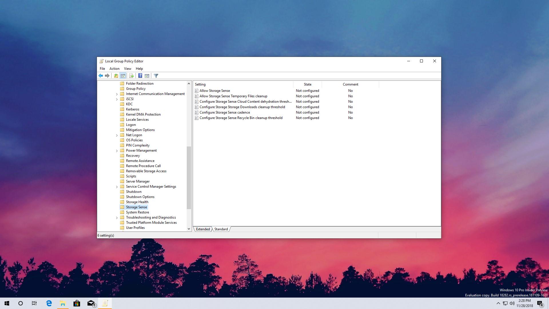 Windows 10 19h1 how to configure storage sense using the group policy editor 524031 2