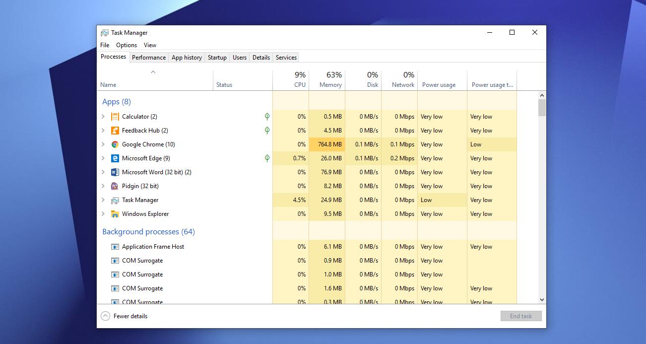 How to enable the default tab option in windows 10 19h1 task manager 524465 2