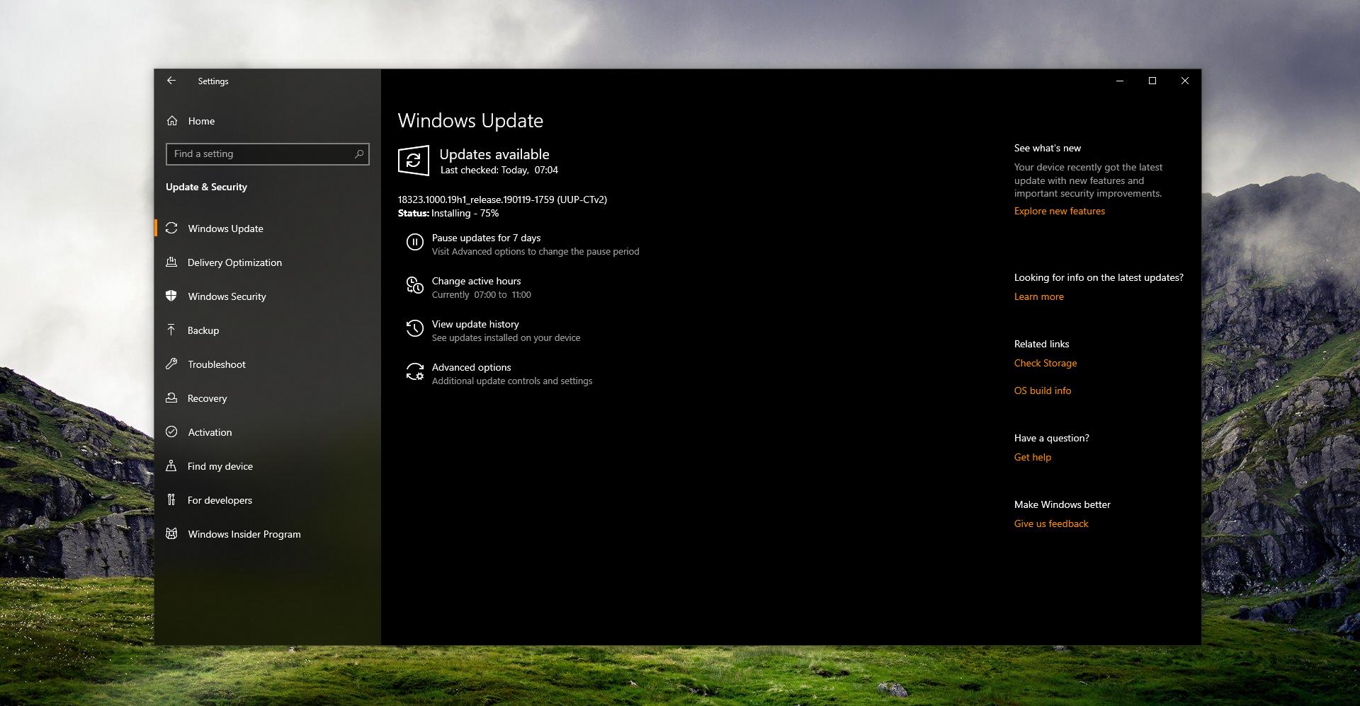 microsoft releases windows 10 version 1903 build 18323 windows hololens